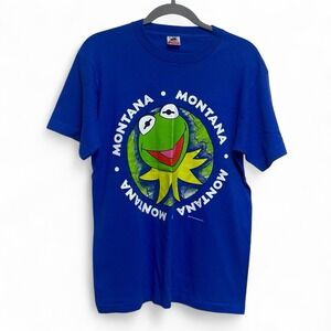 Vintage Kermit The Frog MONTANA Souvenir T Shirt Single‎ Stitch Made in USA JHP